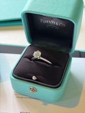 Tiffany & Co. 0.88ct I/VS1 Platinum and Diamond Solitaire Engagement Ring