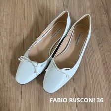 FABIO RUSCONI white ballet shoes 36 23cm
