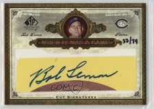 2006 SP Legendary Cuts 33/79 Bob Lemon #WGC-BL Auto HOF 7xr
