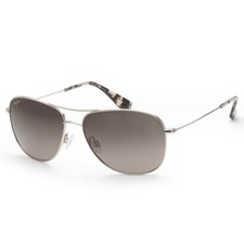 Maui Jim Men's Cliff House 58mm Silver Polarized Sunglasses MJ0247S-002
