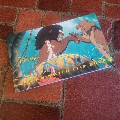 Disney's The Lion King An Animated Flip Book Simba and Nala Vintage 1994
