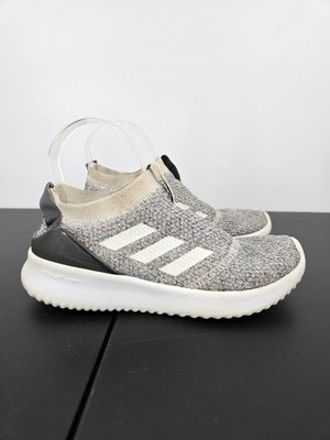 Adidas Ultimafusion Athletic Shoes Womens 6 Gray White Slip On Sneakers B96469
