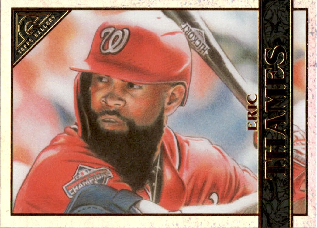 Eric Thames 2020 Topps Gallery Rainbow Foil #90 Washington Nationals