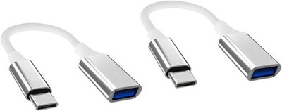 JZK 10CM 2 Stück USB Typ C auf USB A 3.0 Adapterkabel, 5 Gbit/s USB OTG