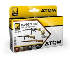 AMMO by Mig 20733 Atom: Weapons Acrylic Paint Set (6 Colors) 20ml Bottles