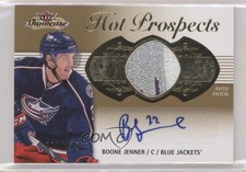 2013 Fleer Showcase Hot Prospects Tier 1 /375 Boone Jenner #195 Patch Auto h1c