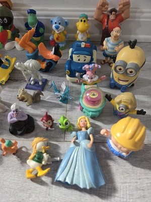 Huge Vintage-Modern Toy Lot PVC Fast Food 90s Random Small Toys
