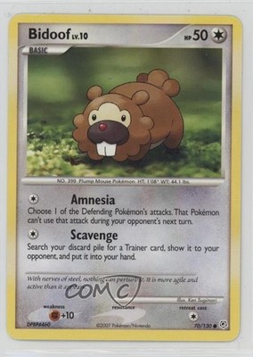 Bidoof Pokemon Diamond & Pearl #70 2007