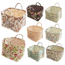 Fabric Storage Basket Large Capacity Boho Clo...