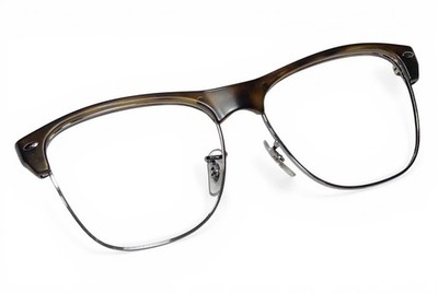 Ray Ban RB4175 Clubmaster Oversized Tortoise Matte/ Gunmetal Front Frame Face