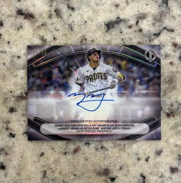2025 Topps Tribute Calling The Shot Autographs Manny Machado / Don Orsillo /25