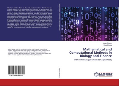 Mathematical and Computational Methods in Biology and Finance Julien Riposo