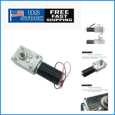 12V DC Worm Gear Motor 70kg.cm Torque - High Efficiency for DIY Projects