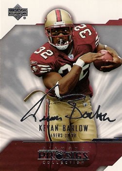 2004 UD Diamond Pro Sigs #76 Kevan Barlow