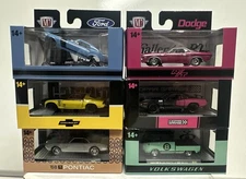 M2 Machines AutoThentics Release 101 : 1/64 Complete Set Of 6 Vehicles R101