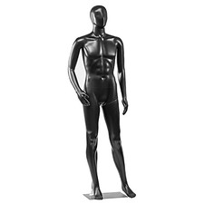 SereneLife SLMAQMLBLK Adjustable Male Mannequin Full Body Body
