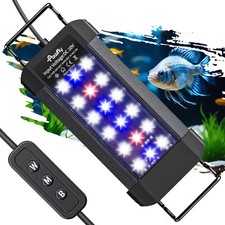 6W Aquarium LED Light Full Spectrum Extendable Fish Tank Light Day Night Modes A