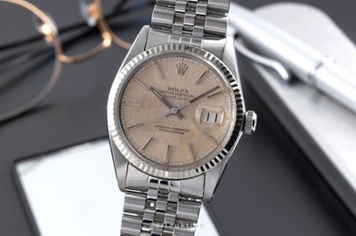 Rolex Datejust Stahl / Weissgold Automatik Herrenuhr Ref. 16014 Klassiker