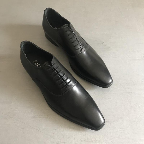Men Zilli Heels Black Leather 44