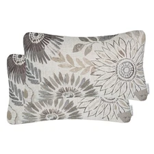 Pack of 2 Decorative Oblong Rectangular Throw Pillow Cover Cushion Cases for