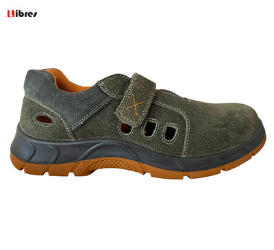 SCHUTZ-OHS-ARBEITSSANDALEN Wildleder mit Zehenkappe FLORIDA S1 SRC - 39