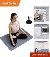 Soft Cotton Grounding Blanket 24x35 - Anti-Slip Mat for Complete Relaxation