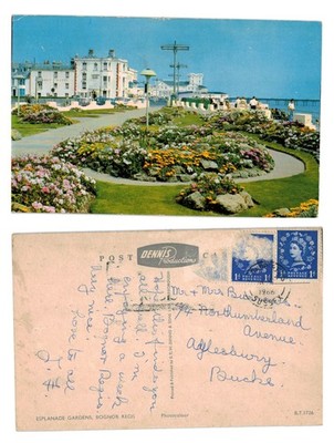 Postkarte - Esplanade Gardens, Bognor Regis, West Sussex VERSCHICKT