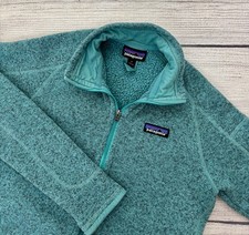 PATAGONIA BETTER SWEATER Womens Small Blue Heather Full Zip Pocket Fleece Jacket