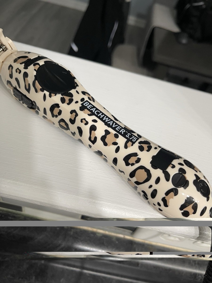 Leopard Print 3 in 1 Multi barrel automatic hair curling iron Beachwaver Cheetah Print Automatic Curling Iron Review | TikTok main image 3