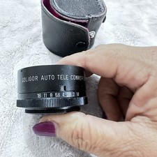 Soligor Auto Tele Converter 2x to fit Pentax Camera Lens With Case