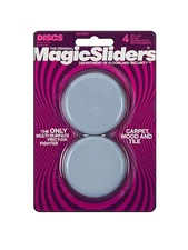 Magic Sliders 4060 Series 4PK2-3/8 RND Slide Disc, 1, Gray