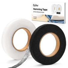 2 Rolls Iron on Hemming Tape for Pants, 1/2 INCH X 30 Yards, No Sewing Required