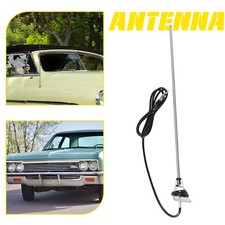 3 Section Retractable Nice Nos Vintage Style Amfm Radio Antenna Round Base