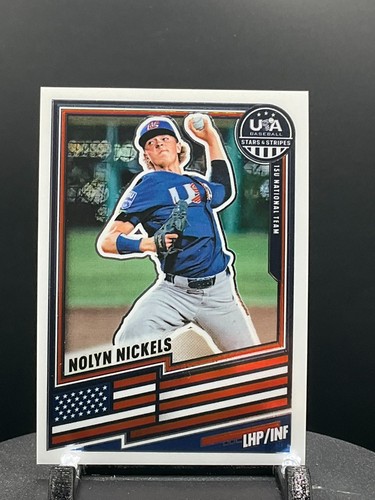 2026 Panini Stars & Stripes Prizm USA Baseball #57 Nolyn Nickels | Bas