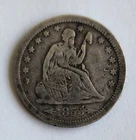 Silver Coin QUARTER DOLLAR • Seated Liberty 1855 FINE