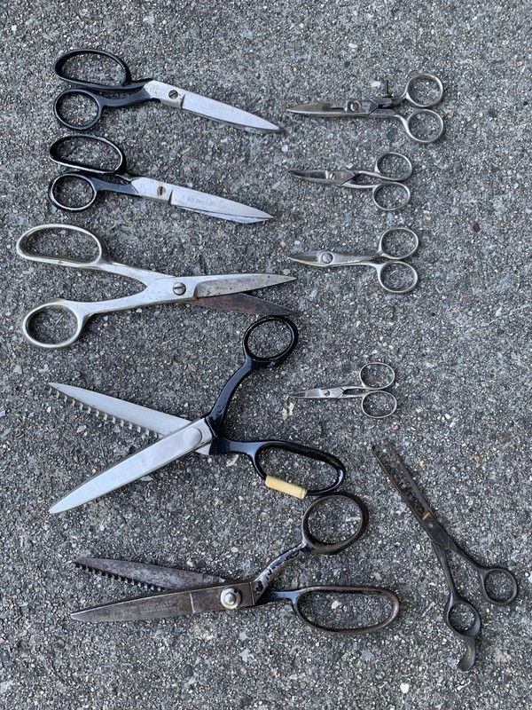 WISS Scissors Lot Of 10 Vtg