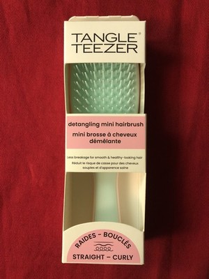 Tangle Teezer The Ultimate Detangler MINI Blue Pink Straight/Curly Wet Or Dry