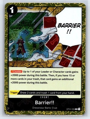 Barrier!! (Jolly Roger Foil) C Premium Booster -The Best- OP04-095 LP
