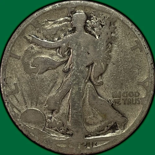 1921-D Walking Liberty Half Dollar Good G Coin #36689