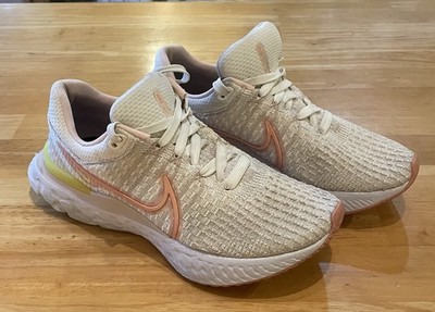 Nike React Infinity Run Flyknit 3 Sail Light Madder Root Size 7.5