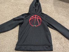 Youth Small Under Armour Pullover Hoodie Basketball Black READ