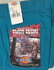 Vintage 1998 Dickies 874 Work Pants Original Fit Straight Leg Teal Made In USA