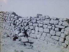 Hadrian's Wall, Before Repair, Carlisle, England, Magic Lantern Glass Slide