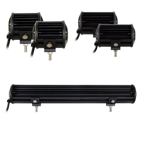 Pair Universal LED Lights Bar Mounting Brackets Adjustable Sliding Under Mount - Picture 7 of 9