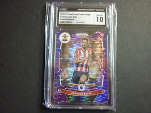 Armando Broja 2021-22 Prizm Premier League #108 RC Violet Breakaway 61/99 CGC10