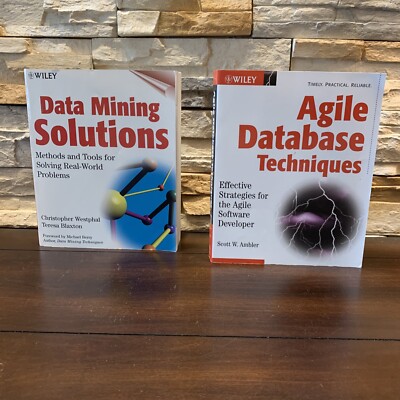 2 Book Lot Agile Database Techniques:Strategies, Data Mining Solutions Methods
