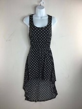 Forever 21 Women's Black Polka Dot Fit & Flare Dress Scoop Neck Size S/P