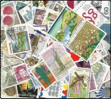 150 Worldwide Stamps Lot Mixture All Different Large Medium and Small Stamps