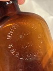 Vintage Embossed 1/2Pint Flask Amber Brown Bottle Union Made G.B.B.A of USA — photo 6