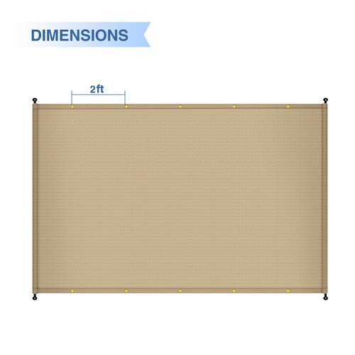 10' Replacement Pergola Shade UV Block Cover Panel w/ Rod Pocket for Yard Garden - Imagen 41 de 55